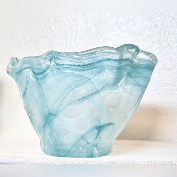 Abstract Murano Art Glass Bowl / Vase - Picture 7 of 9